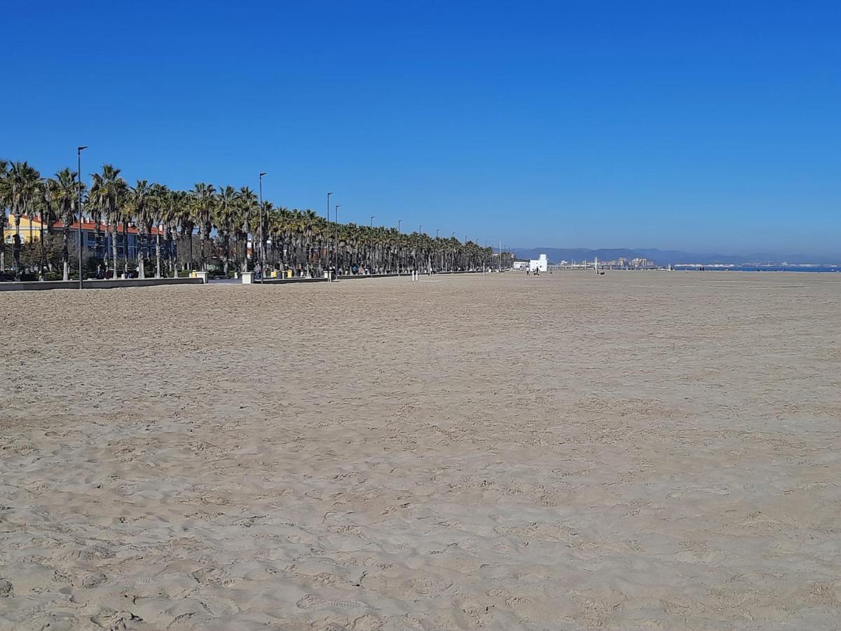 Fivestepstosea - Beach Apartment Valencia Kültér fotó